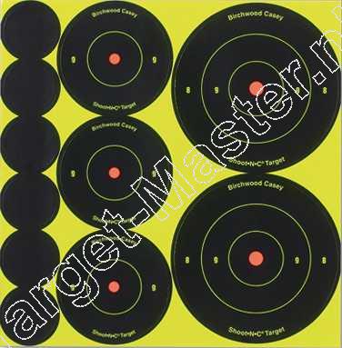 BIRCHWOOD CASEY  -  Zelf Klevende Doelen  -  SHOOT-N-C  -  Assortiment Doelen